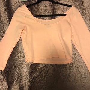 Light pink crop top